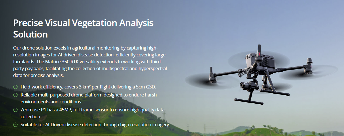 Precise Visual Vegetation Analysis Solution